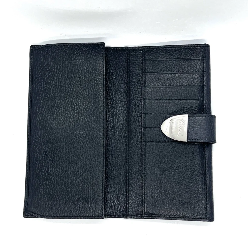 Gucci Pebbled Leather Signoria Wallet Black MSRP $650 Authentic COA - Picture 7 of 16